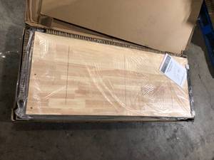 Husky 56 in. Solid Wood Work Surface for Heavy Duty Welded Steel Garage Storage System   Customer Returns See Pictures