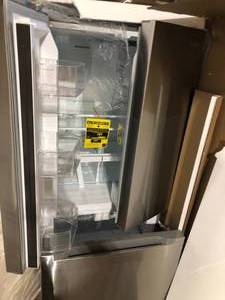 Koolmore 30 in. 18.5 cu. ft. Stainless Steel French Door Refrigerator    Customer Returns See Pictures
