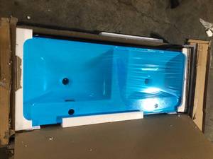 48 in. Solid Surface Resin K-170-SLSITRC-48 Vanity Top by Streamline  Customer Returns See Pictures