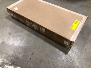 lot 8 image: Prepac Elite Home Storage Black Base Cabinet with Melamine Countertop  Customer Returns See Pictures