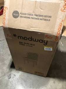 lot 15 image: MODWAY Winona Black Wood Dining Side Chair Customer Returns See Pictures