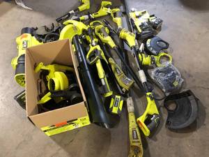lot 16 image: Lot of Assorted Lawn Care Items Various Models and Conditions Customer Returns See Pictures