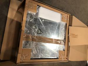 lot 42 image: 30 in. W x 30 in. H Rectangular Medicine Cabinet with Mirror     Customer Returns See Pictures