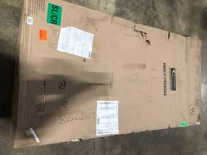 lot 45 image: Suncast Commercial 40 in. W x 80.25 in. H x 20.25 in. D Plastic Freestanding Garage Cabinet in Slate    Customer Returns See Pictures