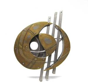 lot 28 image: Excellent Signed Sterling Silver Modernist Brooch
