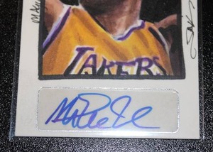 lot 2 image: 2014 Leaf Best of Basketball Magic Johnson Autograph Sketch Card 11  Only 1 Exist