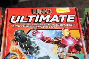 lot 50 image: 2022 Marvel Uno Ultimate Starter  & Add On Pack Lot OPEN BOXESFOIL CARDS REMOVED