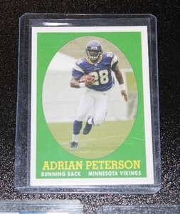 lot 51 image: Adrian Peterson Rookie & Jersey Relic Lot  2 Rookie Cards & Jersey Relic 175250  Only 250 Exist