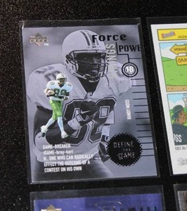 lot 53 image: Randy Moss Football Card Lot  17 Cards w Upper Deck Define The Game Rookie Card