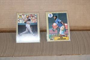 lot 89 image: 1987 Topps Baseball & Football Set Lot  2 Sets