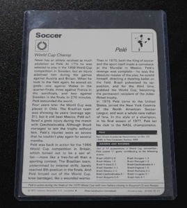 lot 189 image: 1977 Sportscaster Pele Italian #01-17