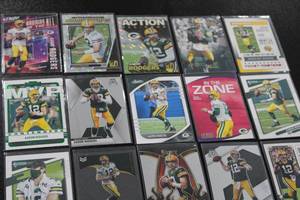 lot 227 image: Aaron Rodgers Football Card Lot  20 Cards