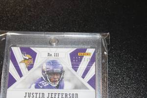lot 234 image: 2020 Phoenix Teal Prizm Justin Jefferson #111 Rookie Card 127175  Only 175 Exist