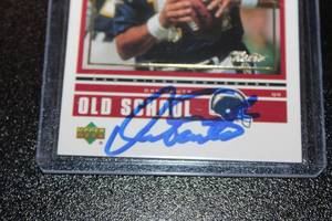 lot 177 image: 1999 Upper Deck Retro Old SchoolNew School Dan Fouts In Person Autograph