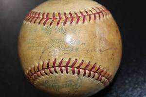 lot 183 image: Minnesota Twins Rod Carew & Bombo Rivera Autograph Baseball