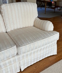 lot 2 image: Hendredon Neutral Colored Upholstered Sofa