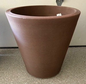 Two Crescent Garden Resin Planters