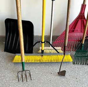 Shovels, Rakes, Brooms, Hoe and More