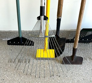 Hoes, Rakes, Shovel and More