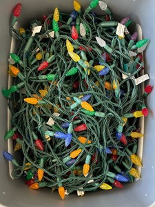 Four Bins of Quality Holiday Lights