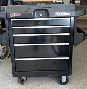 lot 11 image: Craftsman Tool Cart with Tools