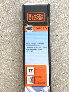 New Black and Decker Corded 17 Hedge Trimmer