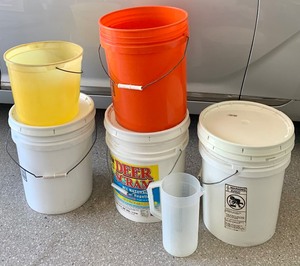 Lot of Plastic Buckets