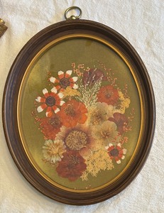 Pretty Vintage Pressed Floral Art
