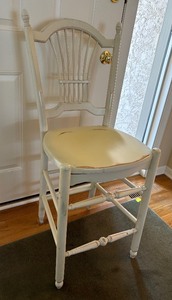 Distressed Wooden Kitchen Stool