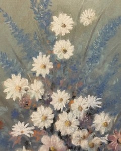 Fantastic Floral Original Painting by Arthur A. Lunow