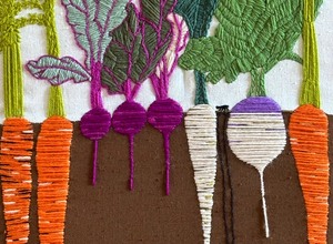 Vibrant Vintage Needlework Art