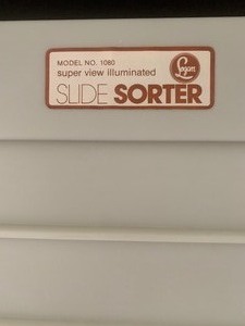 Vintage Illuminated Slide Sorter