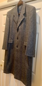 Beautiful Mens Finchley Tweed Wool Overcoat
