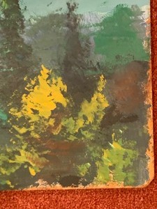 Unframed Original Painting on Board by Arthur A. Lunlow