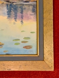Original Framed Scenic Painting by Arthur A. Lunlow