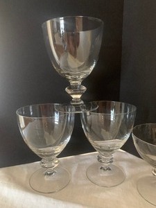Pretty Clear Vintage Glass Stemware