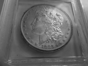 1883 S Morgan Silver Dollar In Graded Holder (Vam 6 double Die)