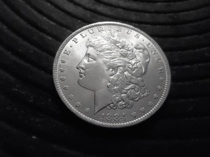 1884 O Morgan Silver Dollar