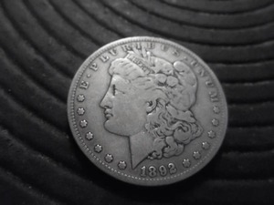 1892 S Morgan Silver Dollar
