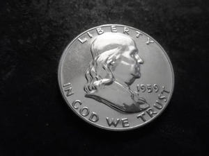 1959 Franklin Silver Half Dollar Proof