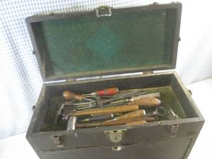 lot 4 image: (EC1) Vintage Corbin H. Gerstner & Sons Machinist Tool Chest Full of Vintage Tools Includes Keys