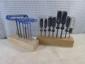 lot 8 image: (CSB) Master Force Star Head Screw Drivers and Eklind T-Handle Hex Wrenches