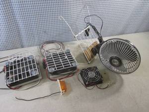 lot 9 image: (F-0) 12 Volt Fans - Used On Dugout Fence to Help Cool Players