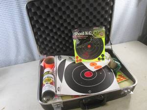 lot 35 image: (EW6) Padded Interior Case with Assorted Targets Etc