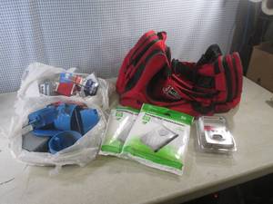 lot 49 image: (EW4) Duffle Bag, Electrical, Vacuum Bags and Micro Fiber Bonnets