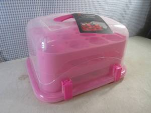 lot 231 image: (EW2) NEW 36 Cup Stackable Cupcake Carrier