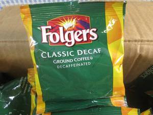 lot 246 image: (EC2) Case of 42 Pouches Folgers Classic Decaf Ground Coffee Best by June 2024