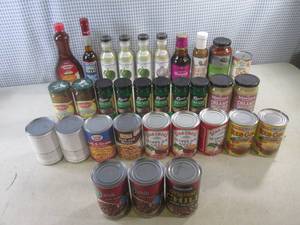 lot 276 image: (C-2) Assorted Can, Jar, Bottle Goods Past Date