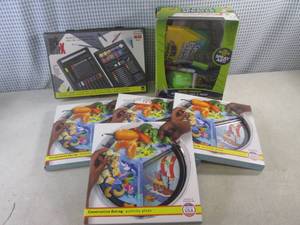 lot 296 image: (A-1) 68pc Artist Kit, Crayola Air Marker Sprayer and 4 Kids Activity Plates