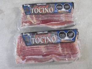 lot 340 image: (FRZ) 2 Pounds Frozen Bacon Kirkland Signature Original  2 - 1 Pound Packs Past Date